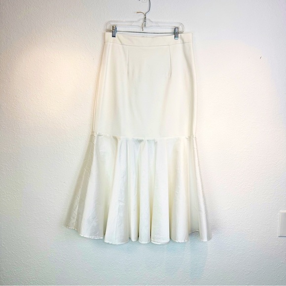 Vita Grace Sienna Cocktail Contrast Fit n Flare Skirt Alabaster Size 12 - Picture 2 of 13
